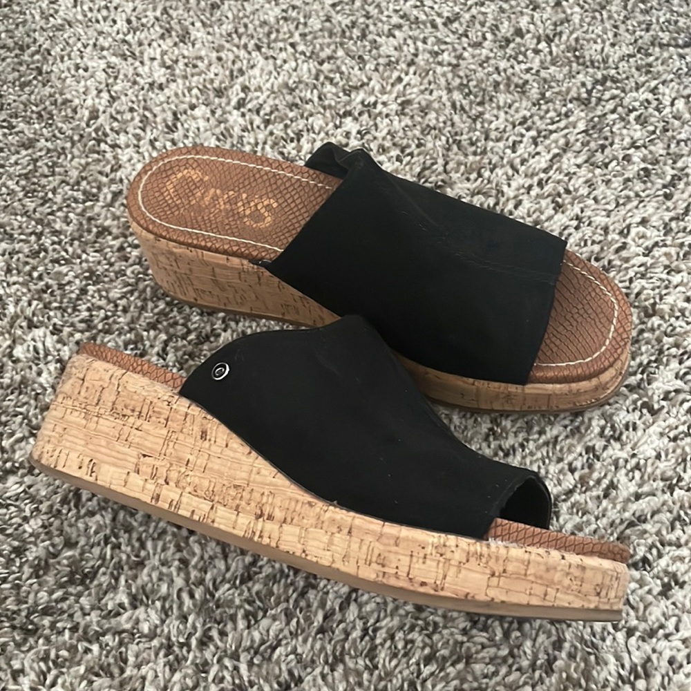 Circus Sam Edelman platform cork slide “SLYVIA”